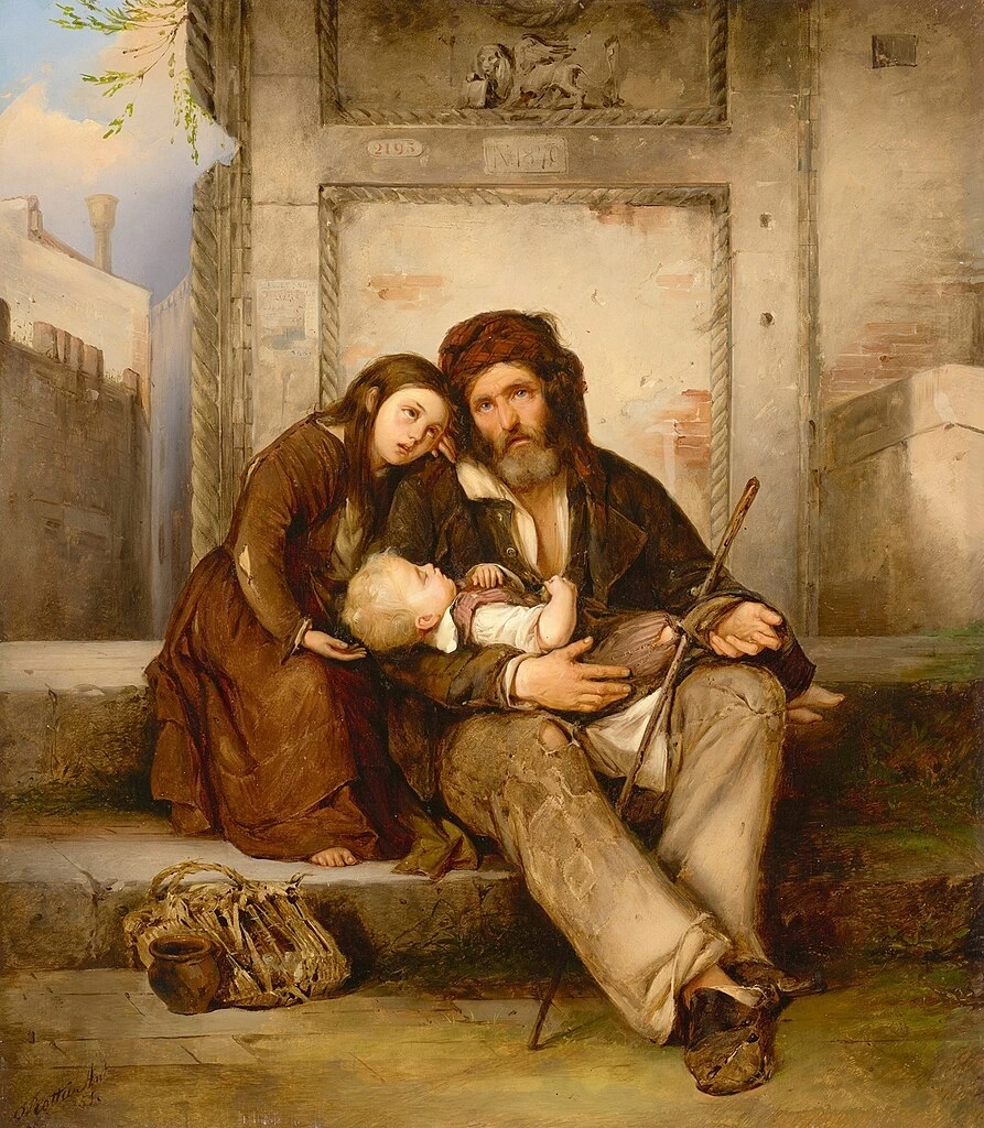 Mendicanti a Venezia (1851)